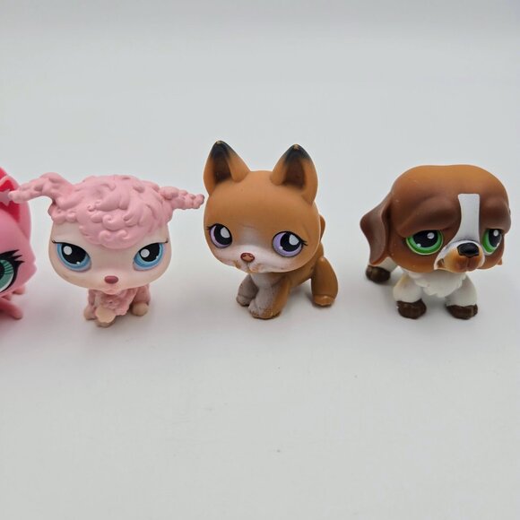 Littlest Pet Shop LPS Lot Cat #2768 Cat #2851 Poodle #48 German Shepherd #112 St - Picture 4 of 16